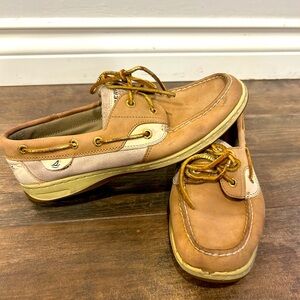 Sperry Top-Sider Sparkle Boat Shoes, Leather Women’s Size 9 M